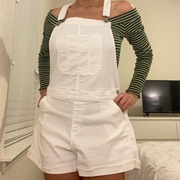 White Jean Overall - Picture 1 of 2